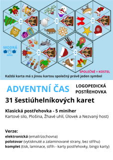 Logopedická postřehovka ADVENTNÍ ČAS základní hra